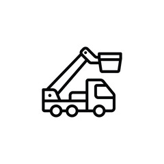 cherry picker icon vector