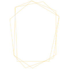 Gold Geometric Frame