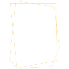 Gold Geometric Frame