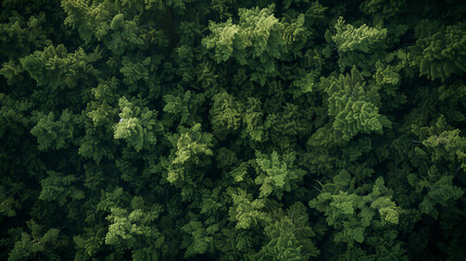 aerial view of green Forest, save the forest save the environment concept, eco friendly background or wallpaper  - obrazy, fototapety, plakaty