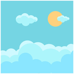 Flat Sky Illustration