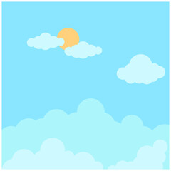 Flat Sky Illustration