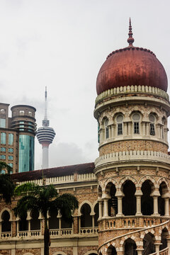 View of the Sultan Abdul Samad Building in Kuala Lumpur, Malaysia. Sultan Abdul Samad building in Merdaka square.