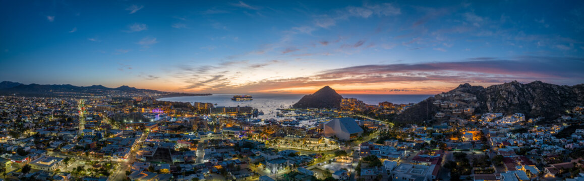 Sunrise in Cabo San Lucas Baja California Sur Mexico Sunny Beaches Whales Yachts and Boats 
