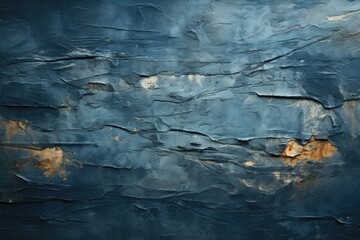 Wall texture of navy blue of decorative relief abstract grunge, generative IA - obrazy, fototapety, plakaty