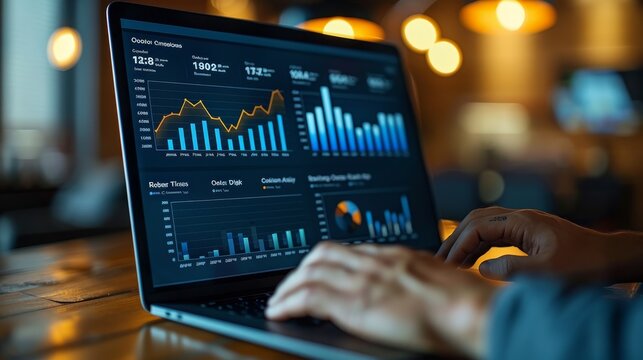 An analytics dashboard tracking the success of various content marketing initiatives