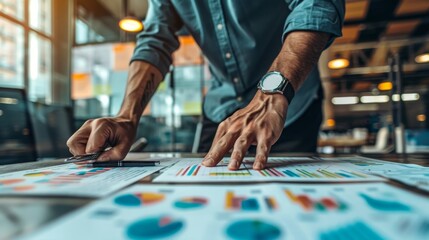 An executive presenting a strategic roadmap to success in a high-stakes business meeting