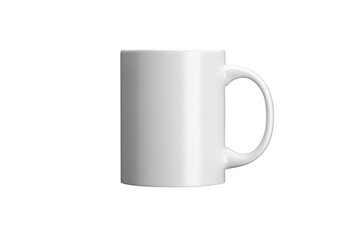 Mug mockup cutout / white coffee cup template