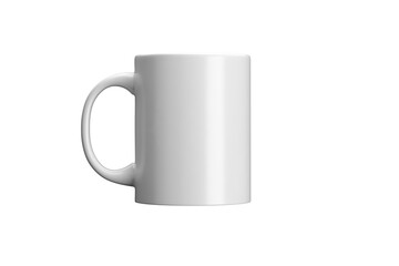 Mug mockup cutout / white coffee cup template