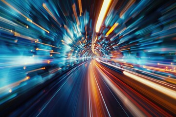 Ultra-modern digital streaks in a high-speed motion blur
