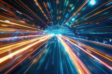 Ultra-modern digital streaks in a high-speed motion blur