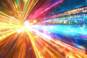 Ultra-modern digital streaks in a high-speed motion blur