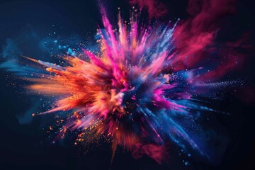 fireworks in the night sky