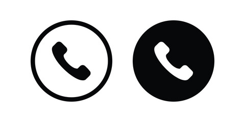 Phone icon. call sign. flat illustration of vector icon - obrazy, fototapety, plakaty