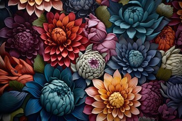 Blooming floral tessellations