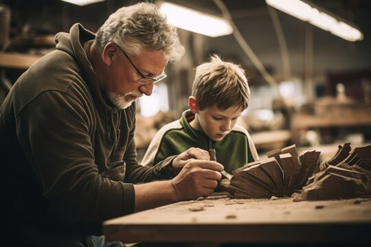 A Family-owned Manufacturing Business Where Craftsmanship Is A Generational Legacy. Skilled Family Members Working Seamlessly Together, Passing Down Artisanal Techniques And Expertise.