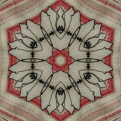 Turkish embroidery and batik art work for screen printing carpet, rug, fabric, tiles and flooring. Pattern design for the home decor, wrapping paper, curtains, wall covering etc - 758072669