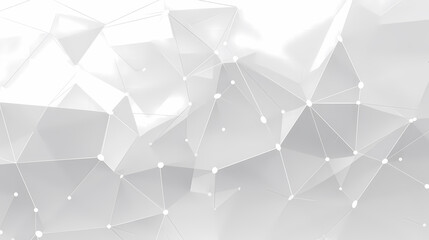 White background with grey digital lines and dots, low poly design depicting digital network connections in a minimalistic style