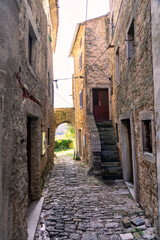 Motovun beautiful hilltop stone village in Croatia area also called the croatian Toscana