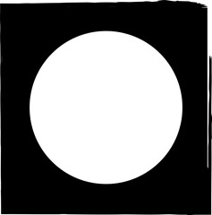 Square brush frames with circle border element