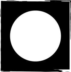 Square brush frames with circle border element