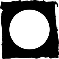 Square brush frames with circle border element