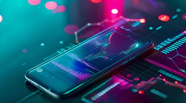 digital phone with futuristic database