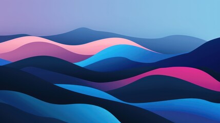 a minimalistic background of gradient colors using blue and dark blue