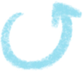 Colorful arrows drawn with crayon