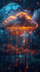 Obraz premium Machine learning for predictive AI in cloud security