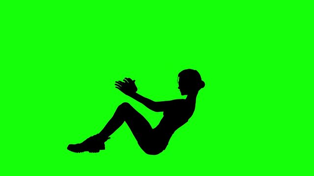 green screen symbol animation silhouette motion background