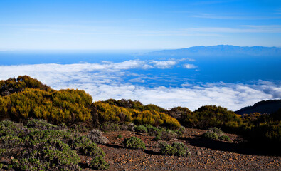 Naklejka premium Island Gran Canaria on horizon, Canary Islands, Spain, Europe.