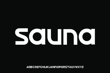 Obraz premium Display alphabet font vector design suitable for headline, poster, logo, logotype and many more