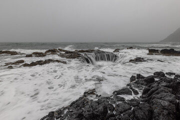 Thor's Well, Cape Perpetua, Oregon.