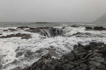 Thor's Well, Cape Perpetua, Oregon.