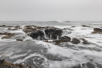Fototapeta premium Thor's Well, Cape Perpetua, Oregon.