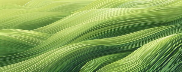 Abstract green organic lines background wallpaper Illustration