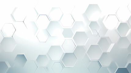 Obraz na płótnie Canvas Abstract white background with hexagon pattern