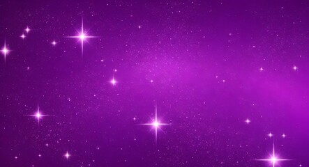 purple abstract background with glittering particles and bokeh effect