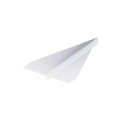 A cute 3D concept of shapes paper airline isolated on plain background , fit for your design element.