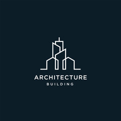  Structure building Abstract logo design vector editable