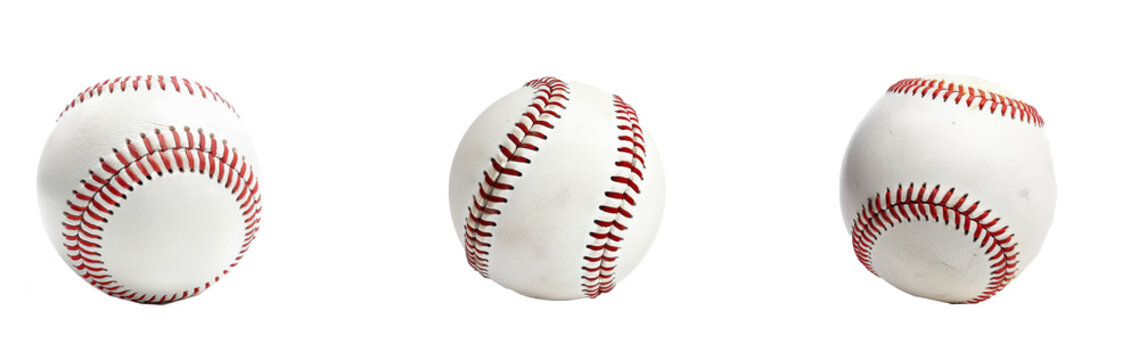  Baseball Isolated on White stock photo