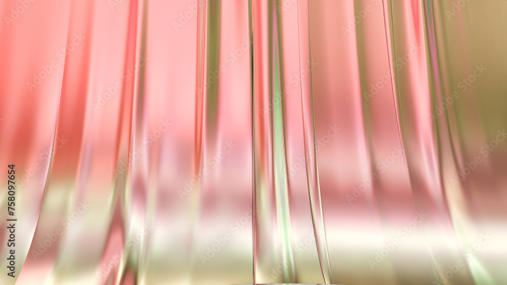 Poster iridescent holographic texture background. 3d rendering