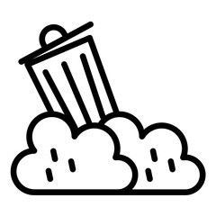 Vector Design Landfill Icon Style
