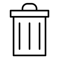Vector Design Waste Bin Icon Style