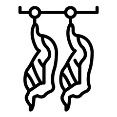 Vector Design Animal Carcass Icon Style