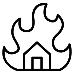 house on fire
