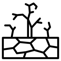 drought disaster icon