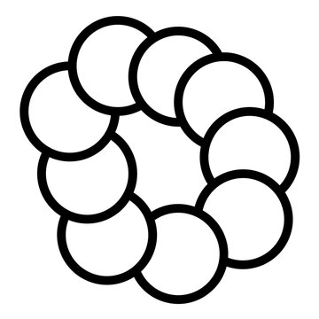 Vector Design Oligomer Icon Style