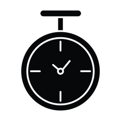clock icon vector template design flat and simple